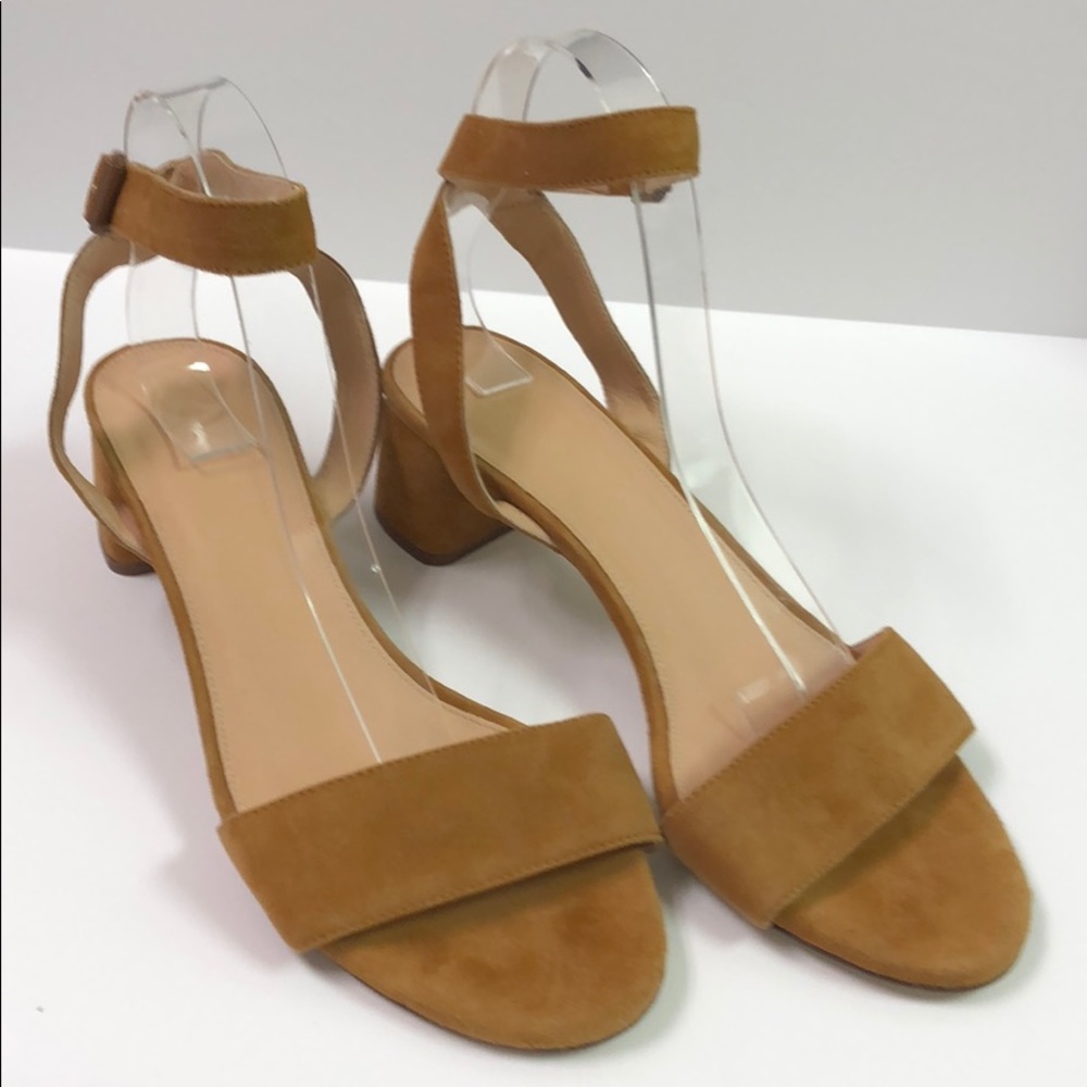 J. Crew Sandals Block Heel Suede New Size 8.5
